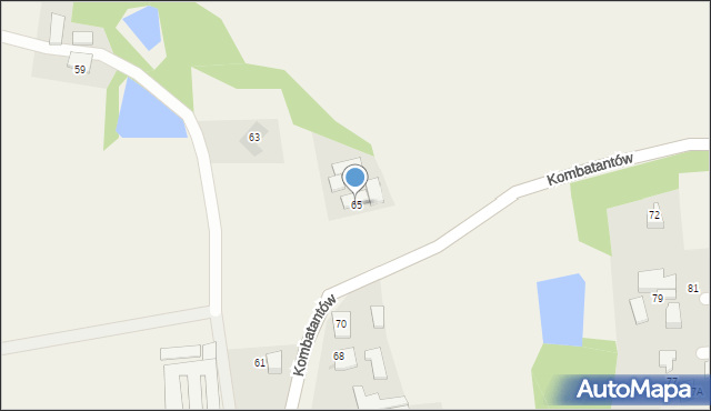 Ćwiklice, Kombatantów, 65, mapa Ćwiklice