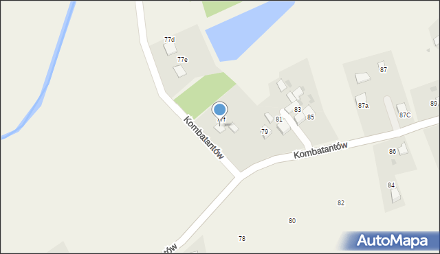 Ćwiklice, Kombatantów, 77g, mapa Ćwiklice