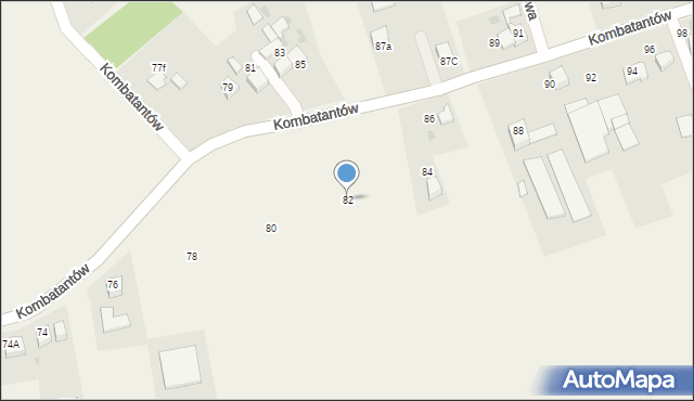 Ćwiklice, Kombatantów, 82, mapa Ćwiklice