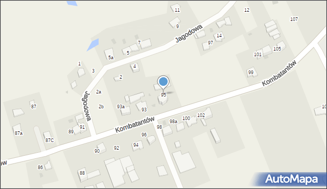 Ćwiklice, Kombatantów, 95, mapa Ćwiklice