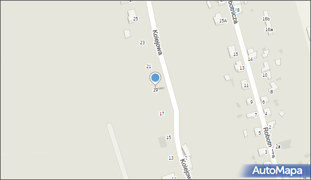 Cybinka, Kolejowa, 19, mapa Cybinka