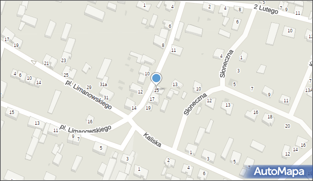 Cybinka, Kościuszki Tadeusza, gen., 15, mapa Cybinka