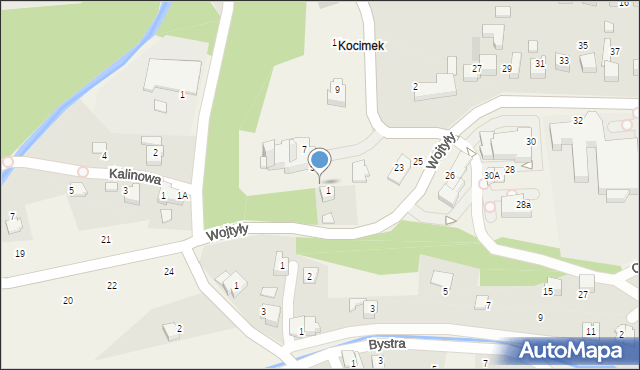 Czaniec, Kościelna, 3, mapa Czaniec