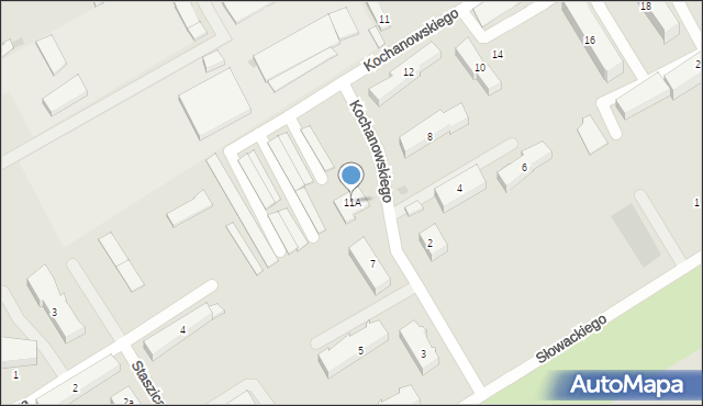 Czaplinek, Kochanowskiego Jana, 11A, mapa Czaplinek