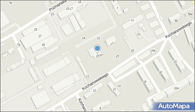 Czaplinek, Kochanowskiego Jana, 13, mapa Czaplinek