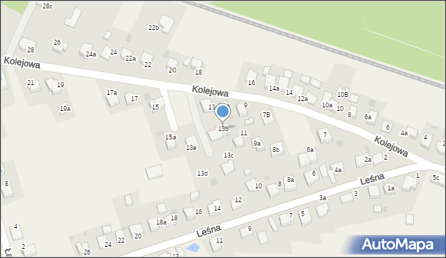 Czarków, Kolejowa, 13b, mapa Czarków