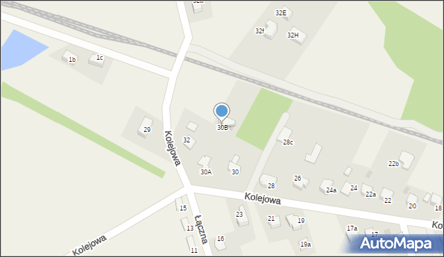 Czarków, Kolejowa, 30B, mapa Czarków