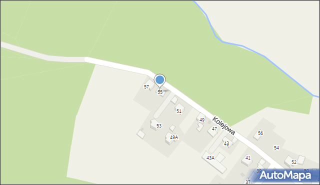 Czarków, Kolejowa, 55, mapa Czarków