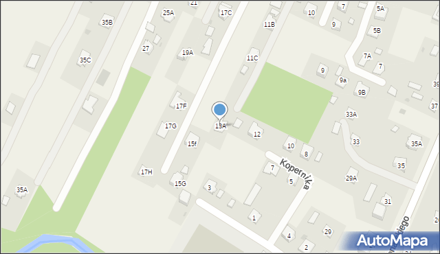 Czarna, Kopernika Mikołaja, 13A, mapa Czarna