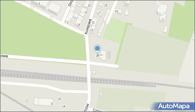 Czarne, Kolejowa, 25, mapa Czarne