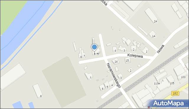 Czarnków, Kolejowa, 6, mapa Czarnków