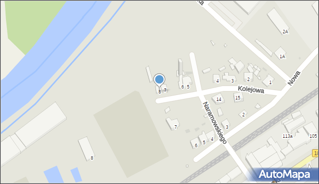 Czarnków, Kolejowa, 8, mapa Czarnków