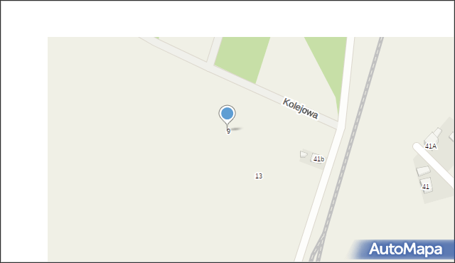 Czarnocin, Kolejowa, 9, mapa Czarnocin