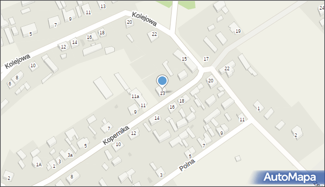 Czarnów, Kopernika Mikołaja, 13, mapa Czarnów