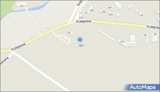 Czarny Dunajec, Kolejowa, 23E, mapa Czarny Dunajec
