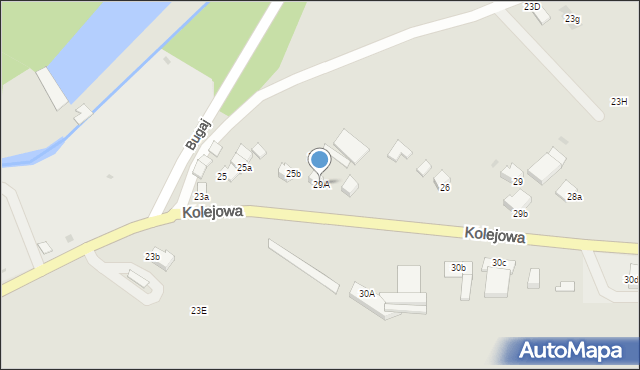 Czarny Dunajec, Kolejowa, 29A, mapa Czarny Dunajec