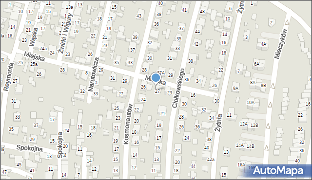 Czeladź, Kosmonautów, 26a, mapa Czeladź