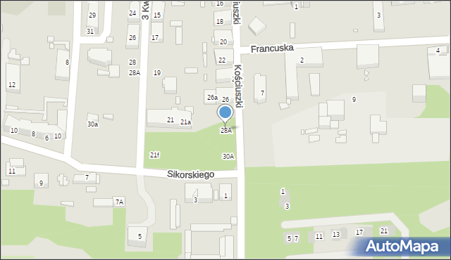 Czeladź, Kościuszki Tadeusza, gen., 28A, mapa Czeladź