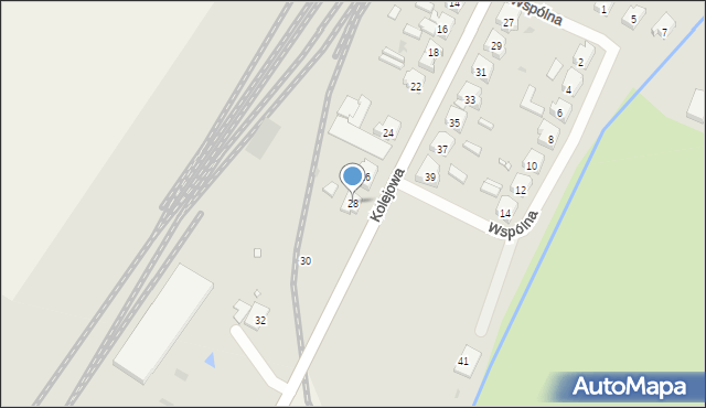 Czempiń, Kolejowa, 28, mapa Czempiń