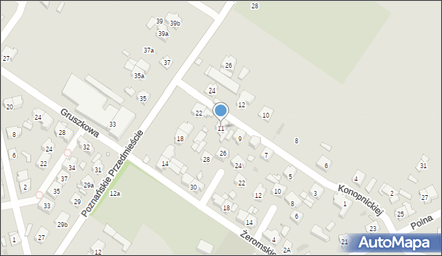 Czempiń, Konopnickiej Marii, 11, mapa Czempiń