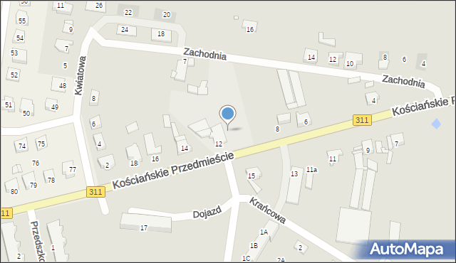 Czempiń, Kościańskie Przedmieście, 10, mapa Czempiń