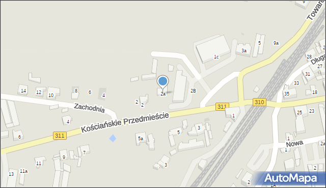 Czempiń, Kościańskie Przedmieście, 2a, mapa Czempiń