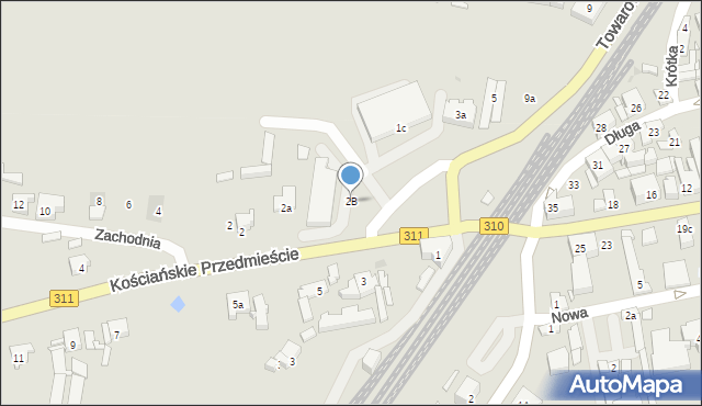 Czempiń, Kościańskie Przedmieście, 2B, mapa Czempiń
