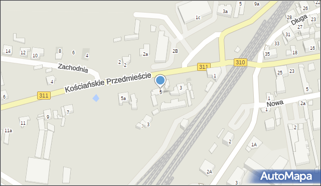 Czempiń, Kościańskie Przedmieście, 5, mapa Czempiń
