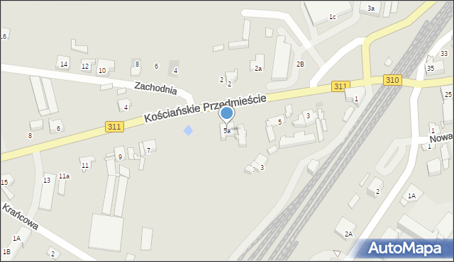 Czempiń, Kościańskie Przedmieście, 5a, mapa Czempiń