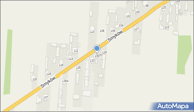 Czermno, Kościelna, 131, mapa Czermno