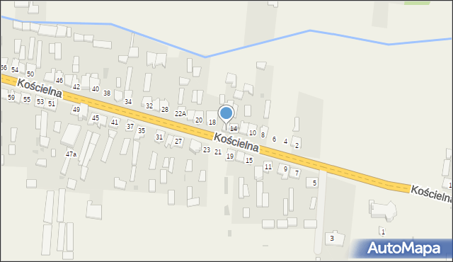 Czermno, Kościelna, 16, mapa Czermno