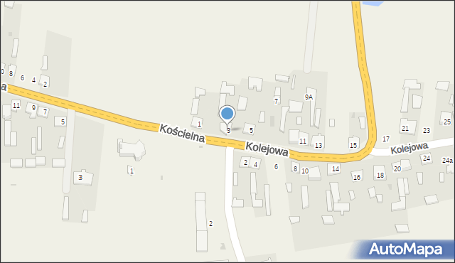 Czermno-Kolonia, Kolejowa, 3, mapa Czermno-Kolonia