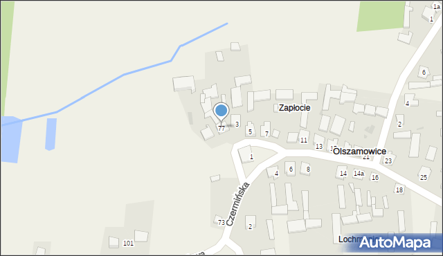 Czermno-Kolonia, Kolejowa, 77, mapa Czermno-Kolonia