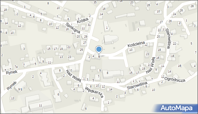 Czernichów, Kościelna, 6, mapa Czernichów