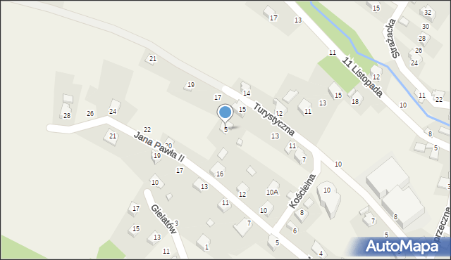 Czernichów, Kościelna, 5, mapa Czernichów