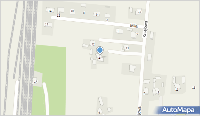 Czerniewice, Kolejowa, 41, mapa Czerniewice