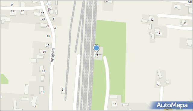 Czerniewice, Kowalska, 1F, mapa Czerniewice