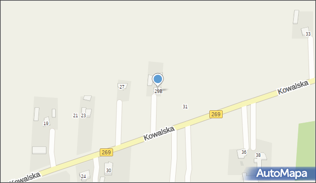 Czerniewice, Kowalska, 29B, mapa Czerniewice