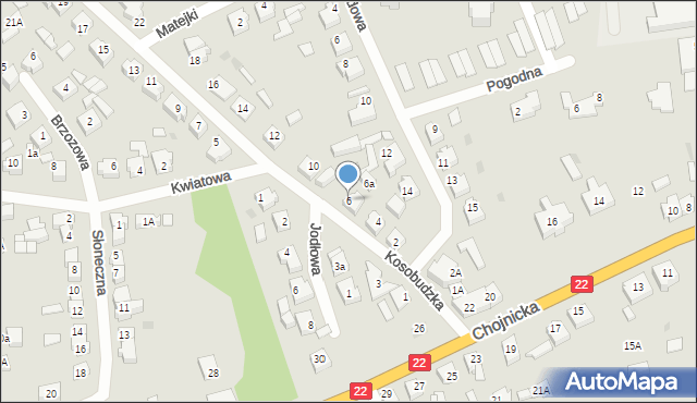 Czersk, Kosobudzka, 6, mapa Czersk