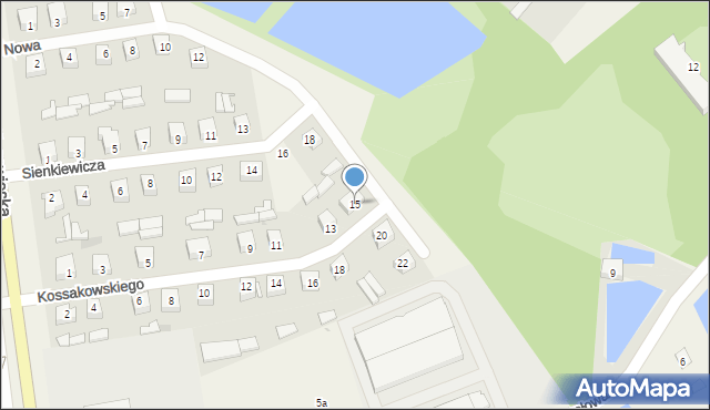 Czerwin, Kossakowskiego, rtm., 15, mapa Czerwin