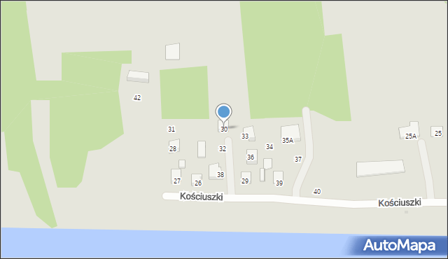 Czerwińsk nad Wisłą, Kościuszki Tadeusza, gen., 30, mapa Czerwińsk nad Wisłą