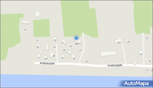 Czerwińsk nad Wisłą, Kościuszki Tadeusza, gen., 35A, mapa Czerwińsk nad Wisłą