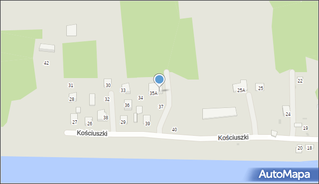 Czerwińsk nad Wisłą, Kościuszki Tadeusza, gen., 35B, mapa Czerwińsk nad Wisłą