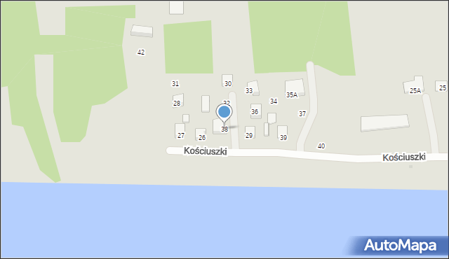 Czerwińsk nad Wisłą, Kościuszki Tadeusza, gen., 38, mapa Czerwińsk nad Wisłą