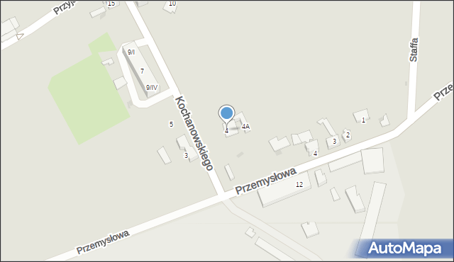 Czerwionka-Leszczyny, Kochanowskiego Jana, 4, mapa Czerwionka-Leszczyny