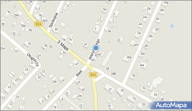 Czerwionka-Leszczyny, Kochanowskiego Jana, 42, mapa Czerwionka-Leszczyny