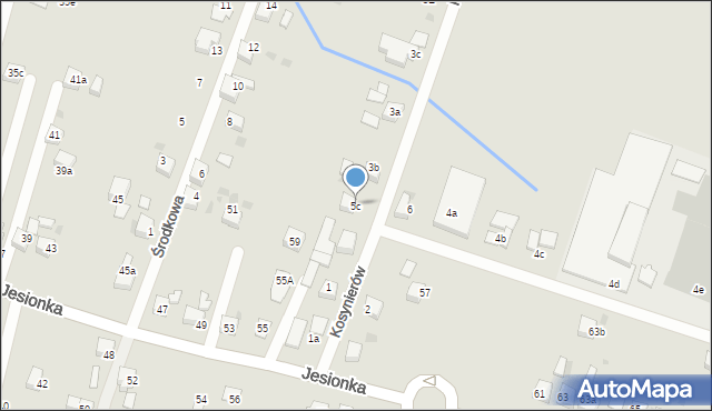 Czerwionka-Leszczyny, Kosynierów, 5c, mapa Czerwionka-Leszczyny