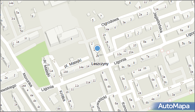 Czerwionka-Leszczyny, Konopnickiej Marii, 2b, mapa Czerwionka-Leszczyny