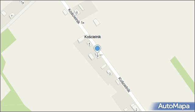 Czerwona Woda, Kościelnik, 4, mapa Czerwona Woda