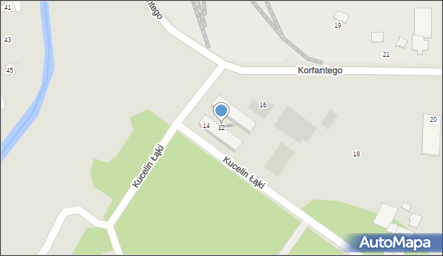 Częstochowa, Korfantego Wojciecha, 12, mapa Częstochowy